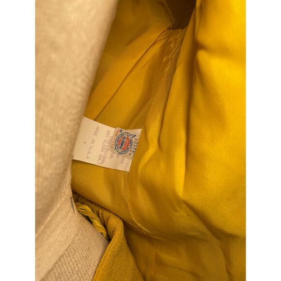 noviello bloom suits vintage yellow saks fifth avenue size 6 union made wool - Picture 13 of 16